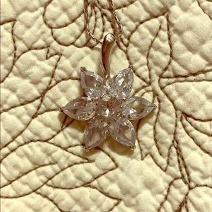 Crystal Flower Necklace